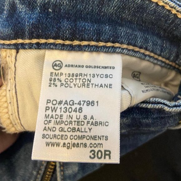 AG Adriano Goldschmied The Legging Ankle Super Skinny‎ Ankle Jeans, Size 30 R - Picture 4 of 6